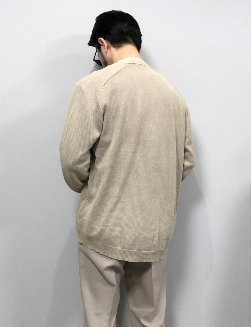最終価格DWELLER CARDIGAN COTTON YARN SAND 2