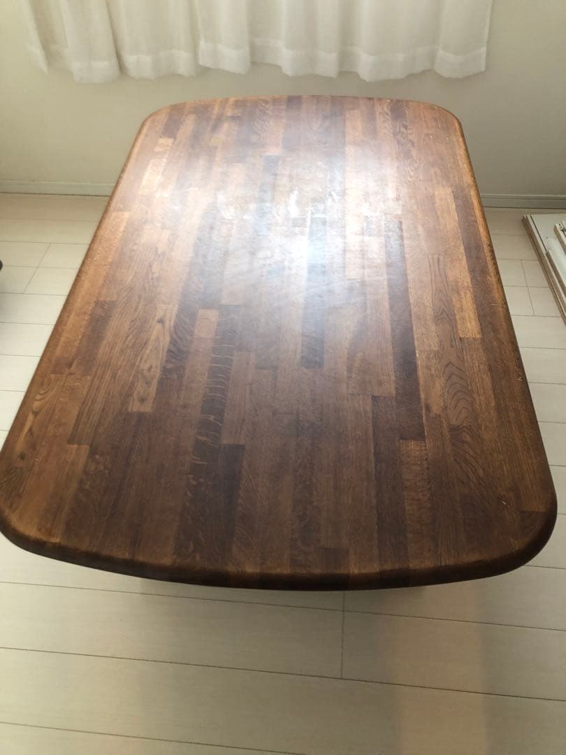 ダークブラウン 長方形 ダイニングテーブル