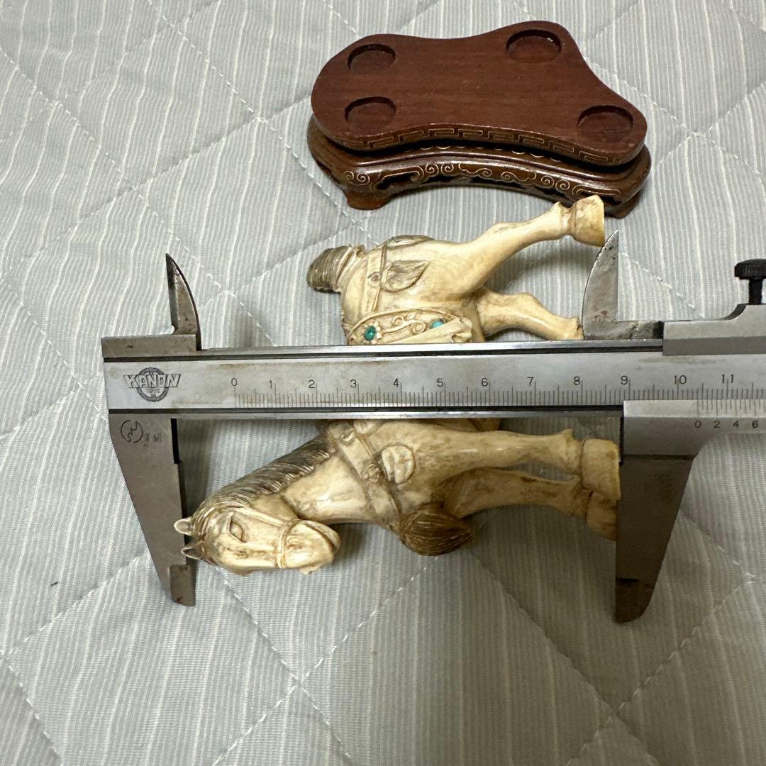 美品　馬　緑松石象嵌　装飾細密彫刻　縁起物　置物　時代物　古玩骨董品アンティーク