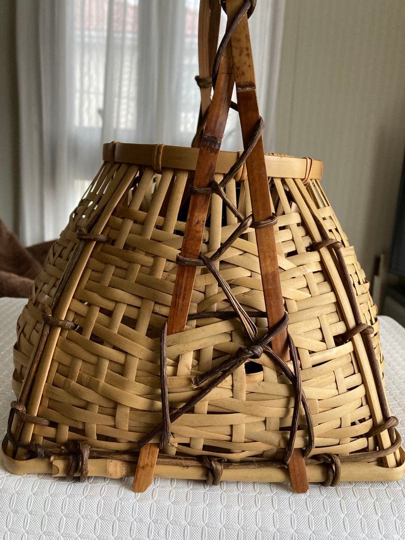 茶道具　花入　宗全籠　 栗田元竺造