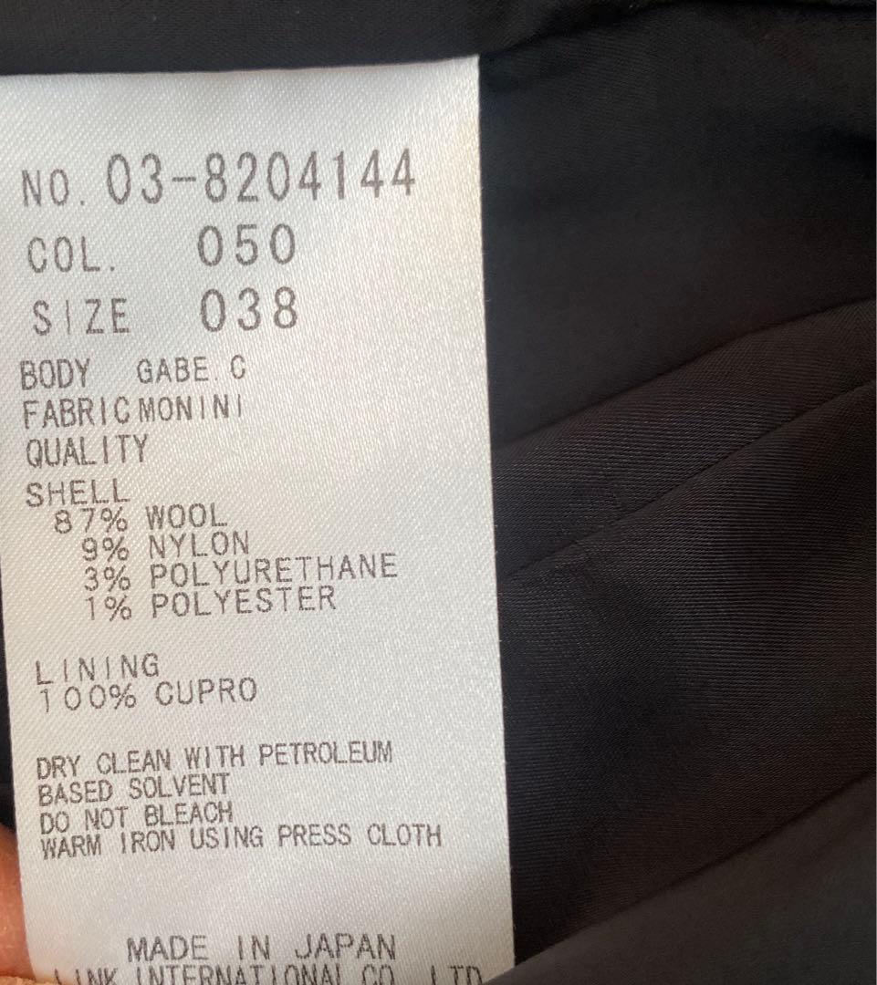 セオリーリュクス　パンツスーツ　セットアップ　ブラック　細ストライプ　M 美品