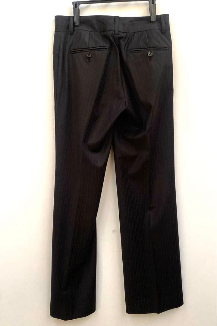 セオリーリュクス　パンツスーツ　セットアップ　ブラック　細ストライプ　M 美品