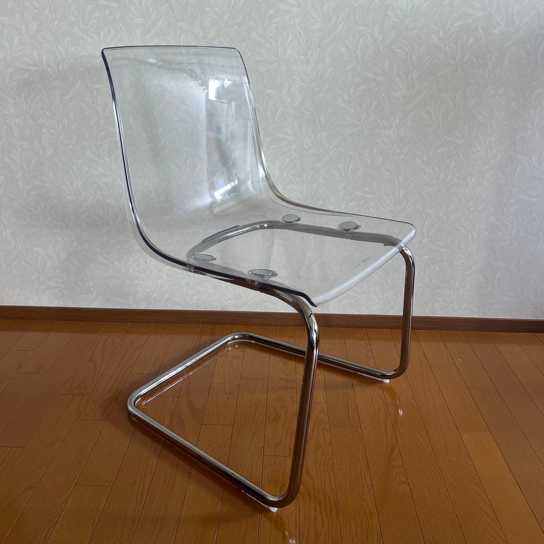 IKEA TOBIAS イケア トービアス チェア 透明 クリア