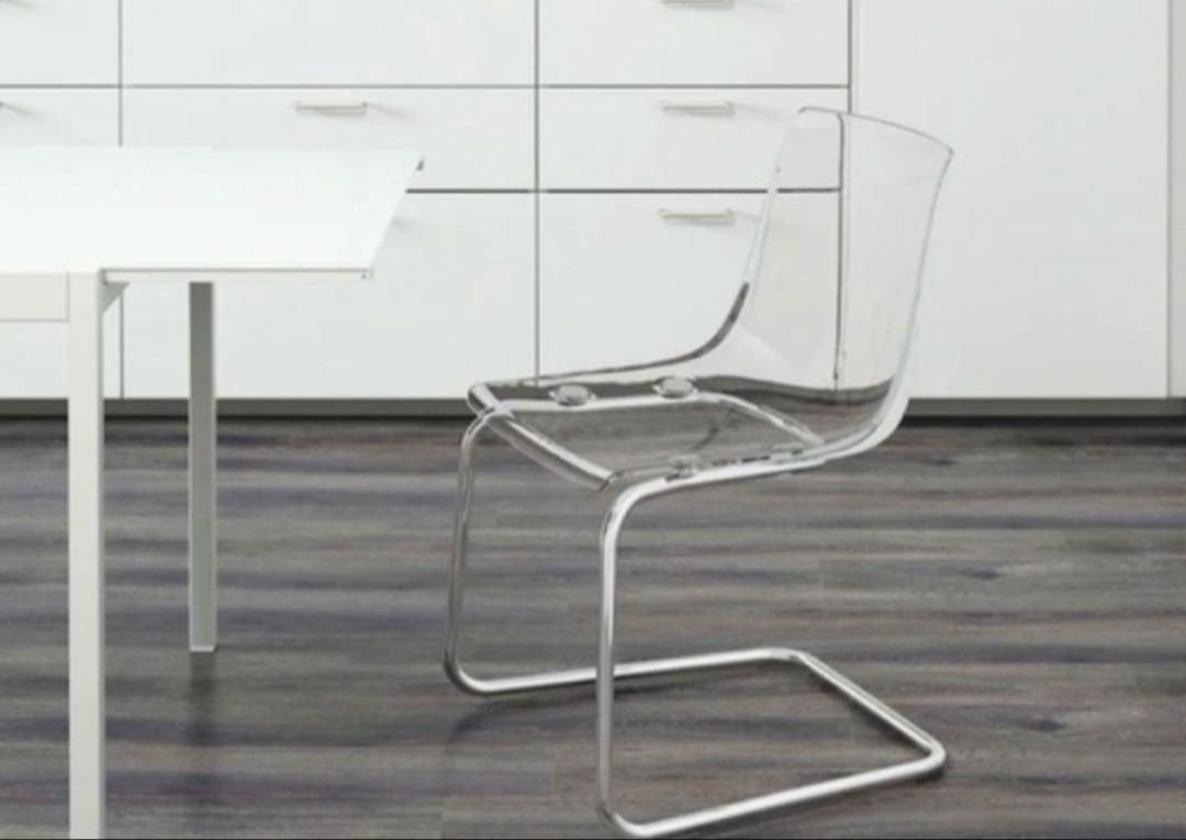 IKEA TOBIAS イケア トービアス チェア 透明 クリア