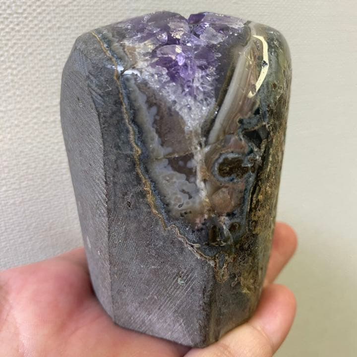 絶品☆濃紫の煌めき キラキラ☆アメジストクラスター　パワーストーンA650