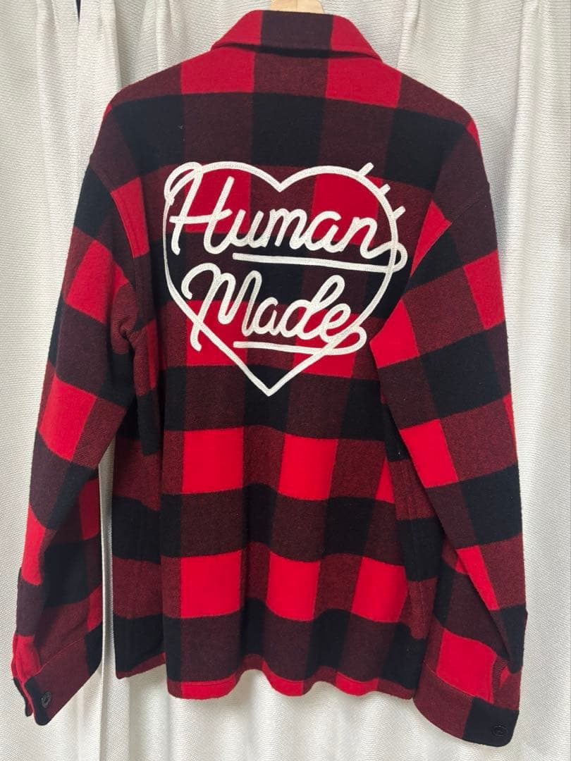 【激レア】22AW Human Made WOOL OVERSHIRT Red