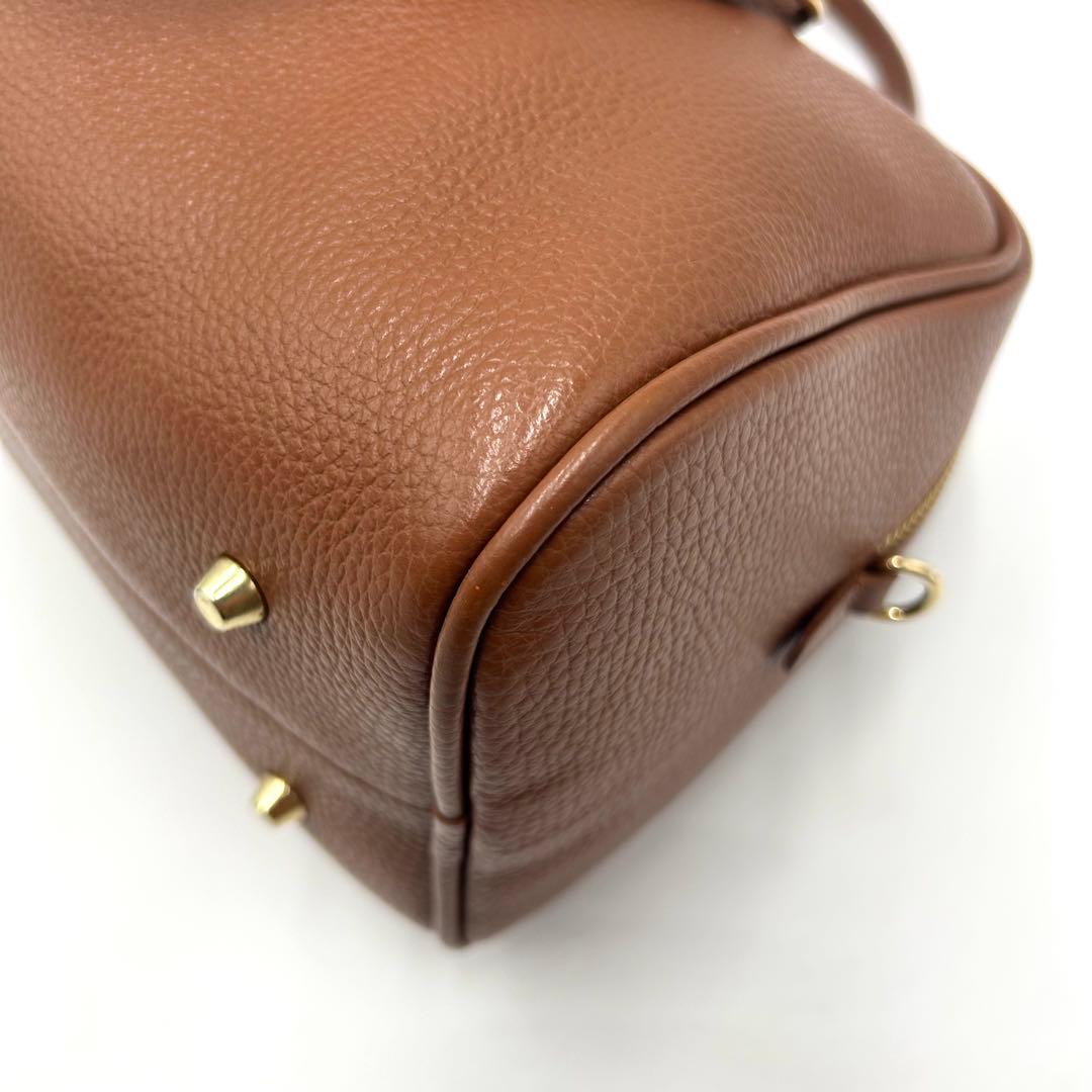 【極美品】CHRISTIAN VILLA ボストンバッグ ブラウン 2way