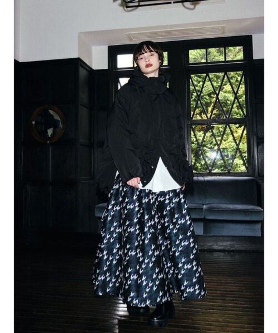 新品UN3D. CHIDORI JACQUARD SK チドリジャカードスカート