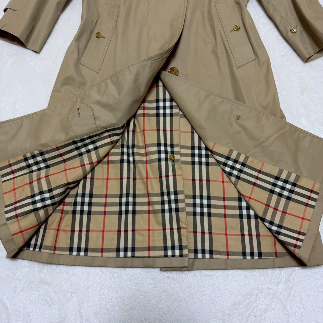 良品✨Burberry バーバリー　ステンカラーコート　ノバチェック　9AB2