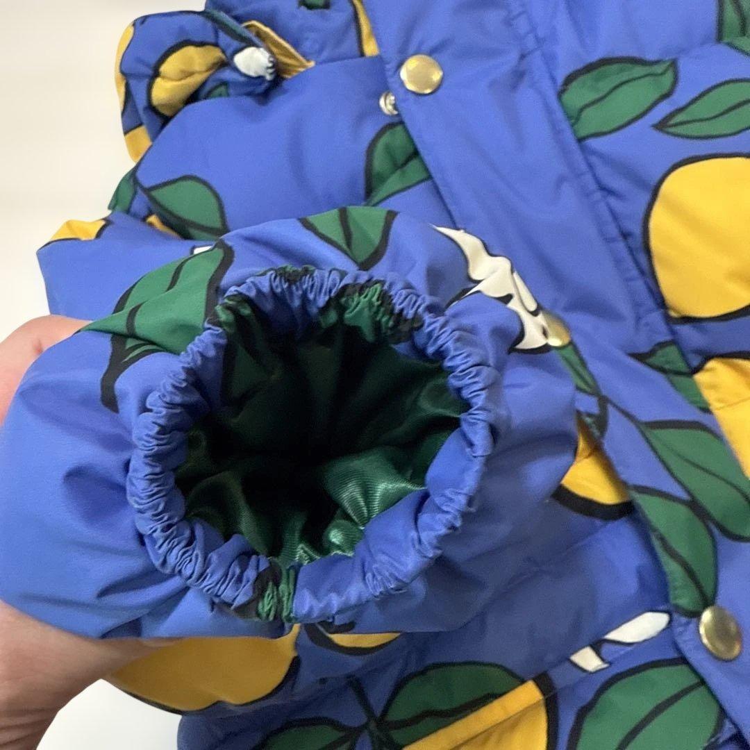 mini rodiniレモン柄中綿コート 92-98センチ