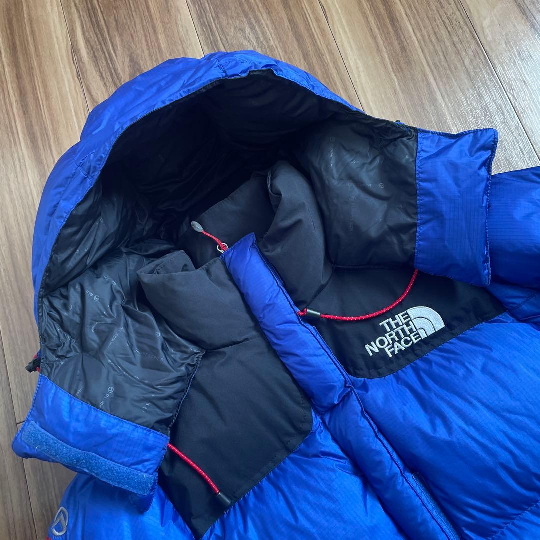 Lノースフェイスレディースサミット700ブルー青バルトロダウンジャケット