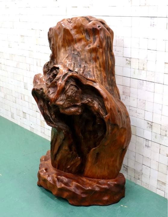 GMFS276○世界遺産屋久杉 無垢 一枚板 衝立 パーティション オブジェ 置