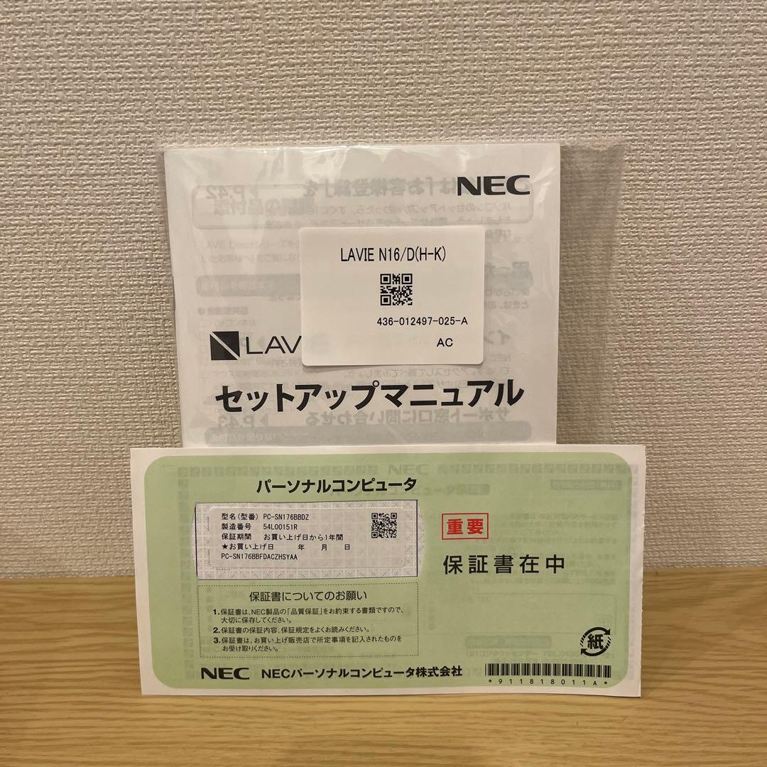 NEC LAVIE Smart N16 ノートPC ブラック