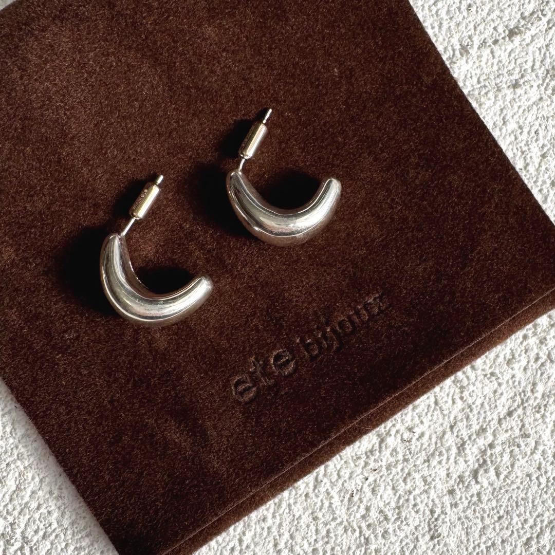 ete bijoux エテ プランプ ピアス シルバー SV925 地金