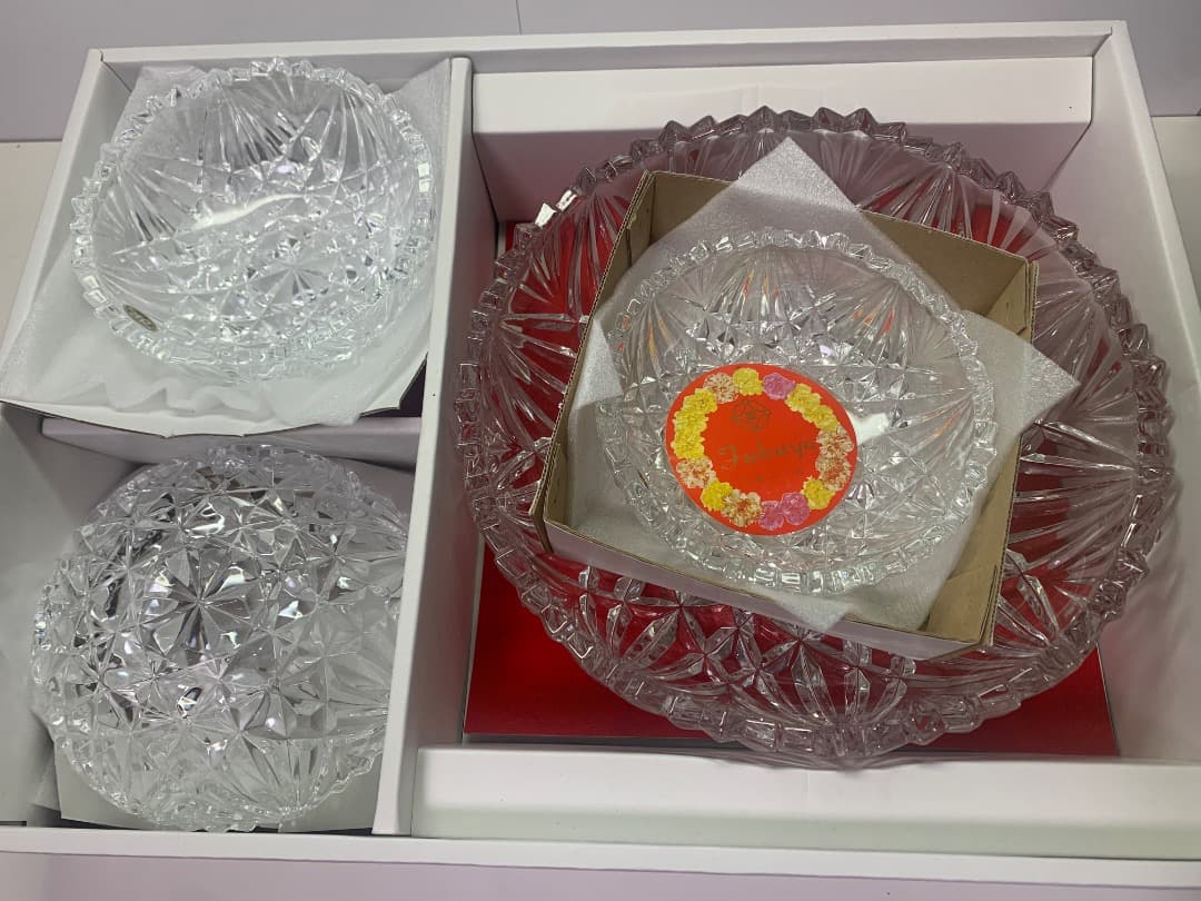 HOYA クリスタルサラダボール大・1 小・5セット