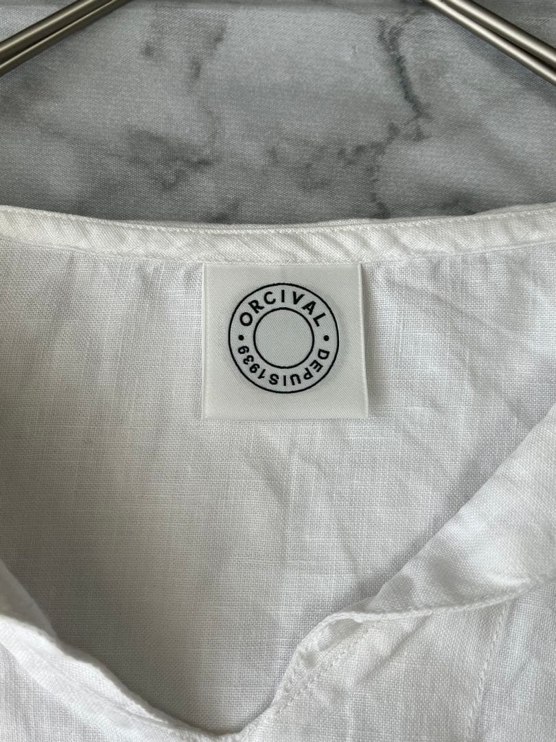 ORCIVAL オーチバル　オーシバル　リネン100% 半袖　セーラーシャツ