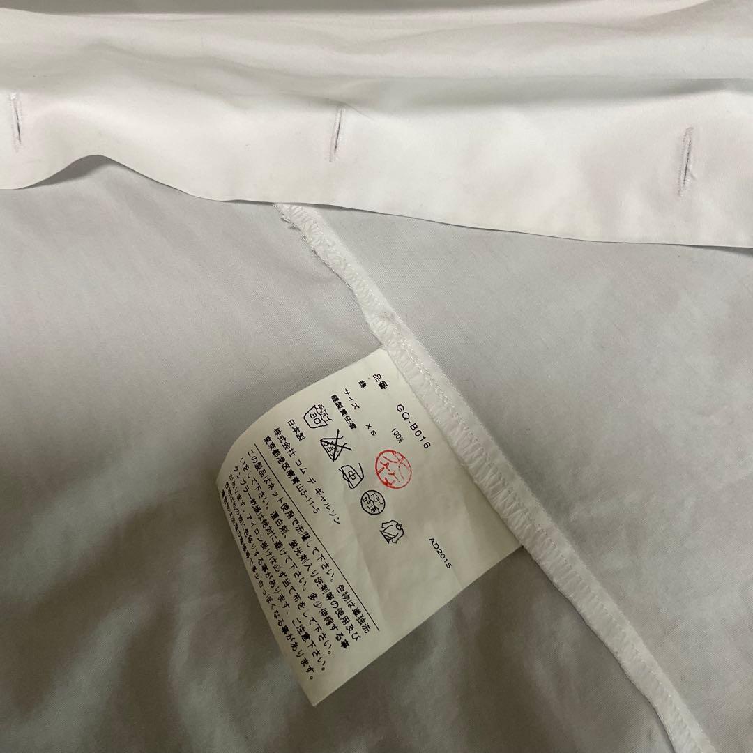 COMME des GARCONS パフスリーブリボンタイ半袖シャツ