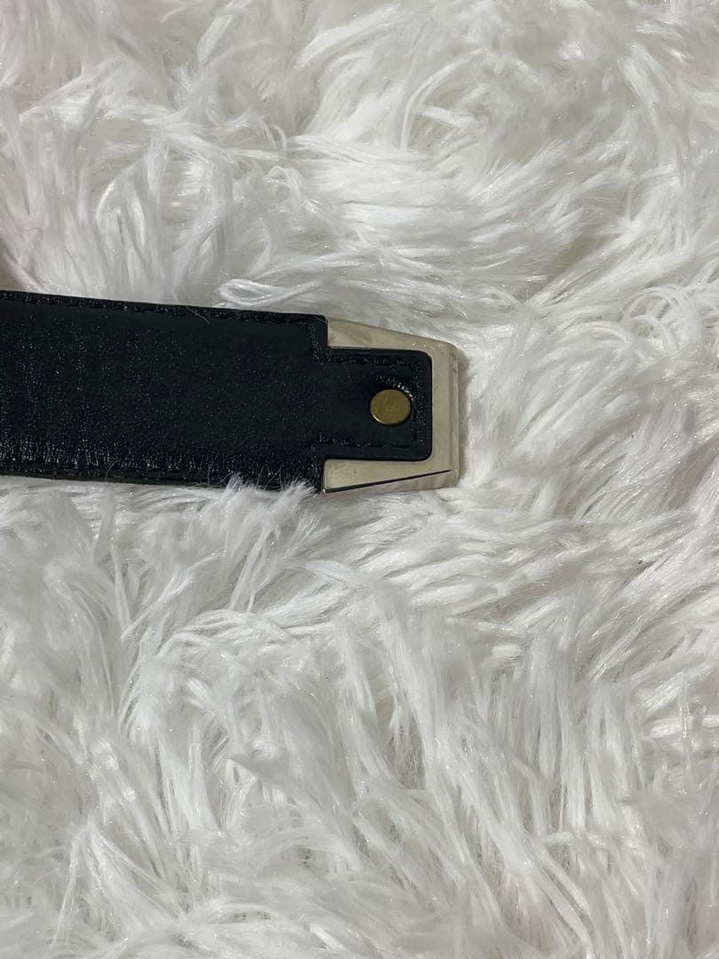 希少　GIANNI VERSACE 本革 メデューサ金具 ベルト 黒 イタリア製