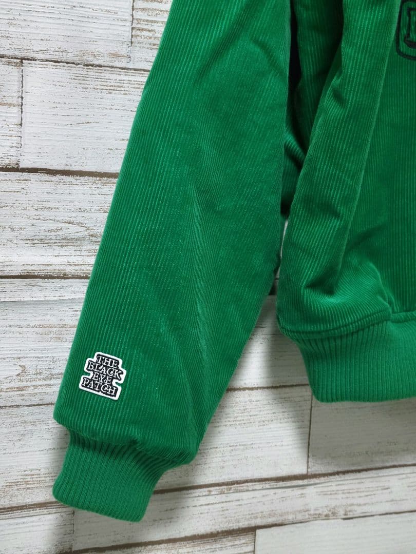 【美品】ブラックアイパッチ 刺繍 コーデュロイジャケット 裏地ヒョウ柄 猛犬注意