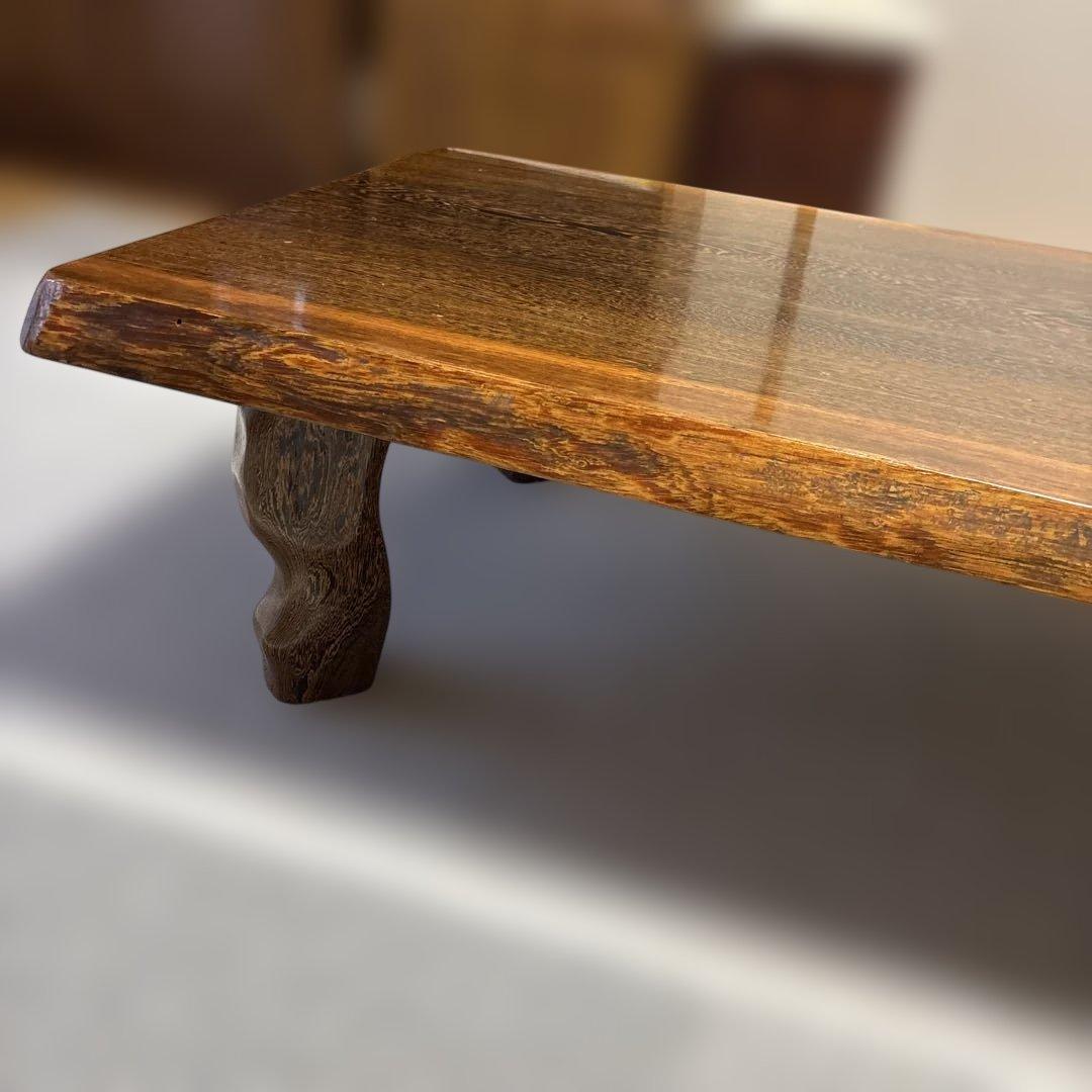 柿の木　一枚板　座卓