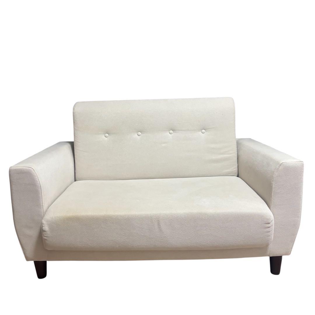 白　ソファ　ソファベッド　2way