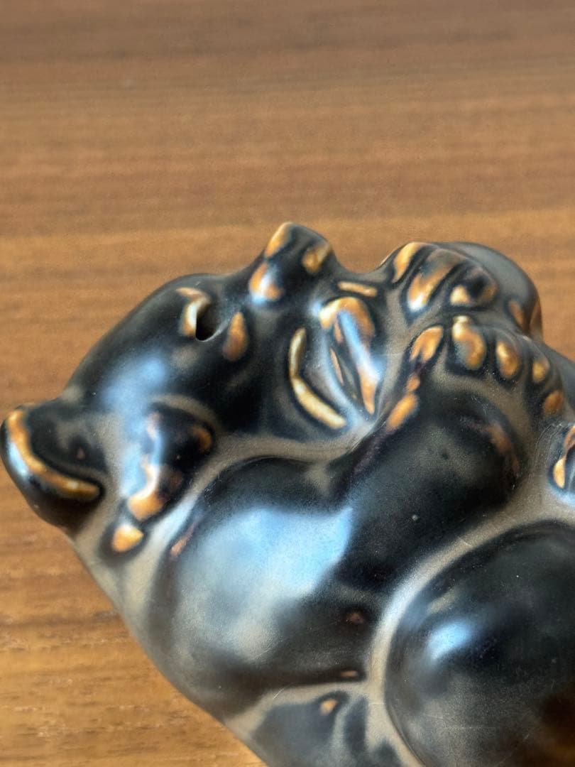 希少 1940年代 ロイヤルコペンハーゲン 足を舐める子クマ クヌード・キーン