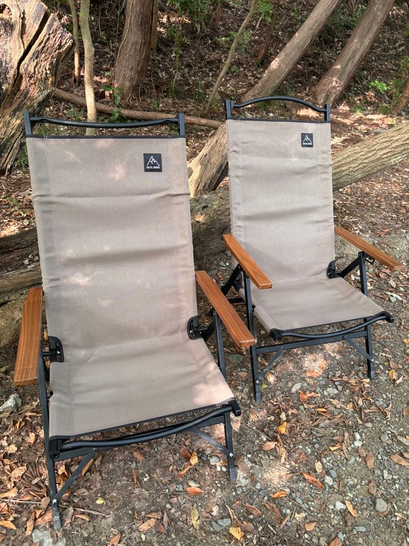 ラーテルワークス　ストレージコンパクトリクライニングチェア　ハイバック2脚セット