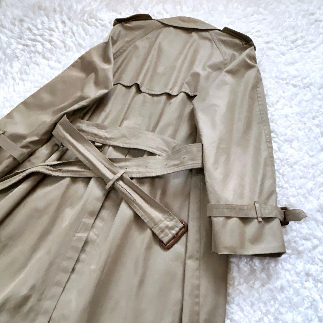 やすけ様バーバリー トレンチコート ロング カーキ ノバチェック コットン XL