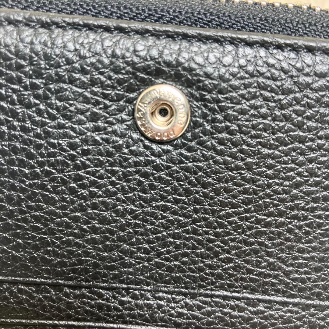 【美品】 ヴィヴィアン 折り財布 オーブ レザーブラック 箱付き