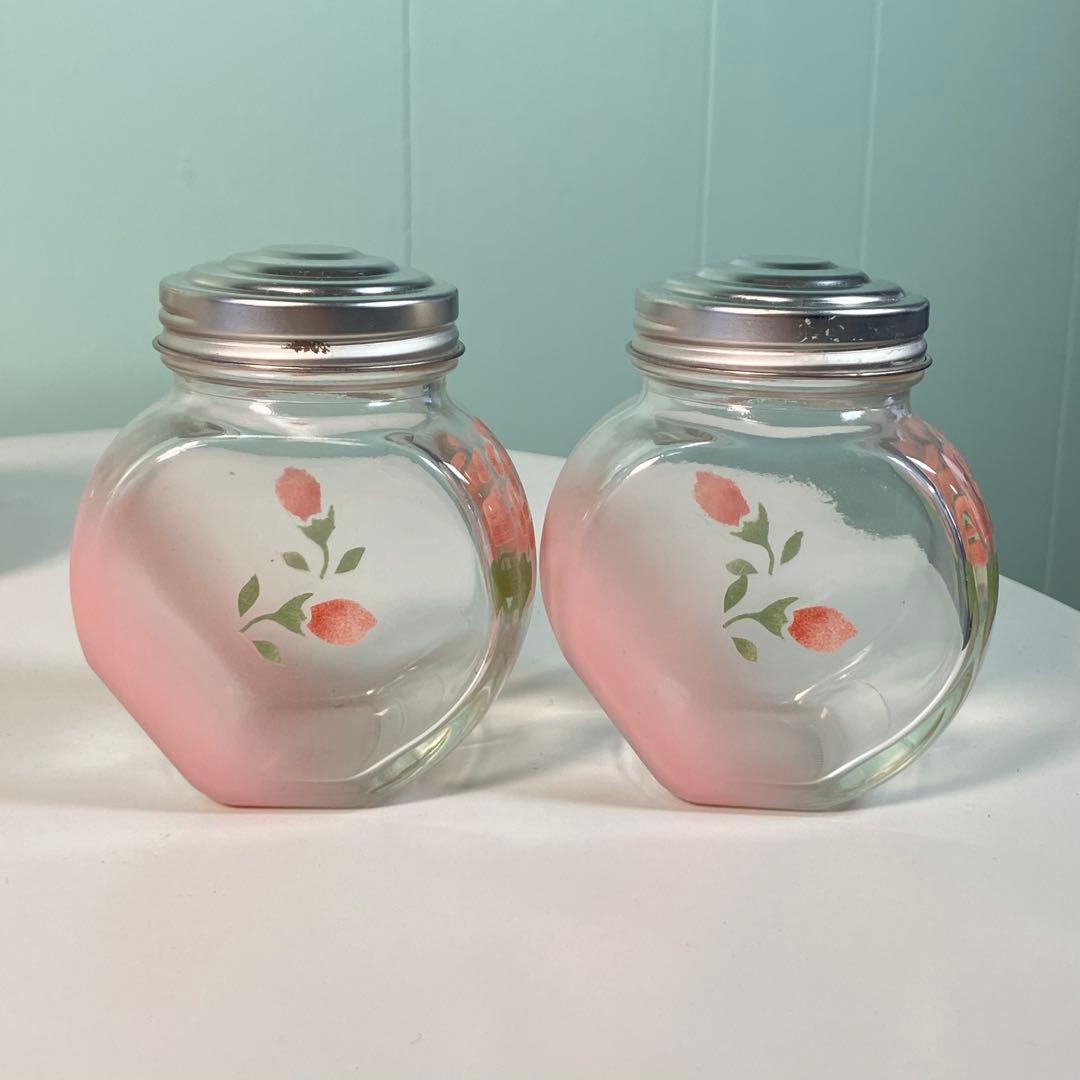 Many マニーローズ ガラス キャニスター　6個セット✨