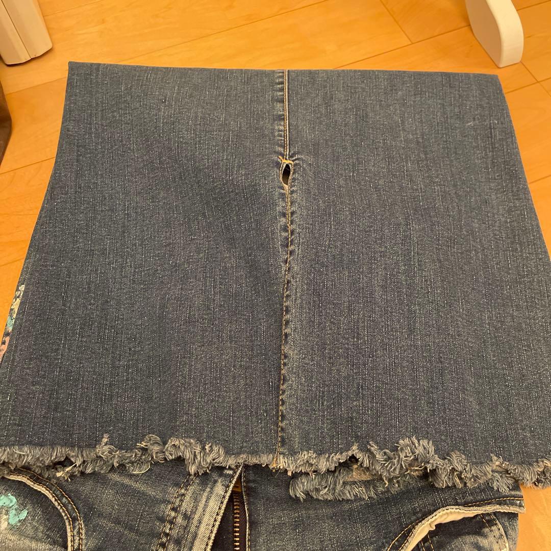 美品♪SURT ビッグジョン　ペイントデニム　スカート