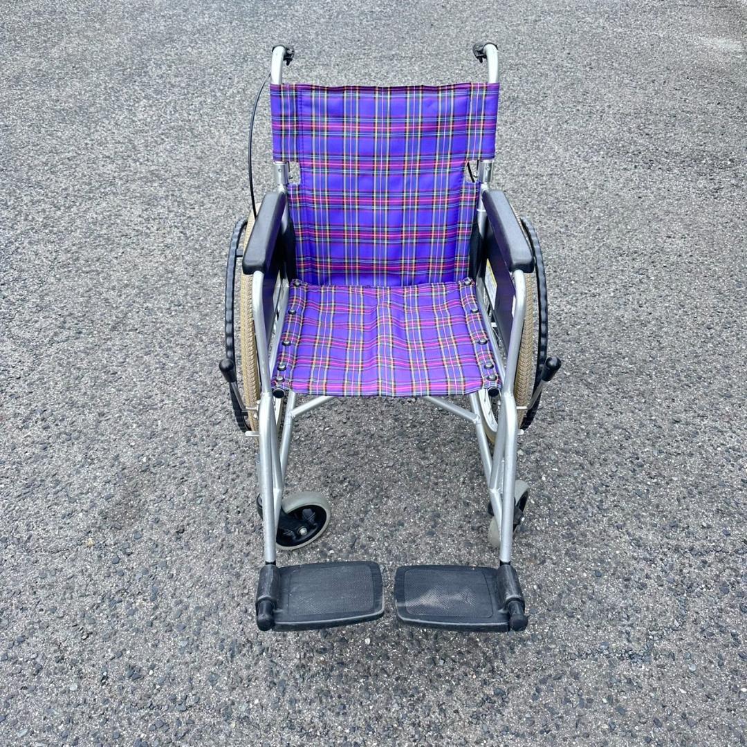 USDE　カワムラ　折りたたみ自走式兼介護車椅子　介助　　背折れ　パンクレス