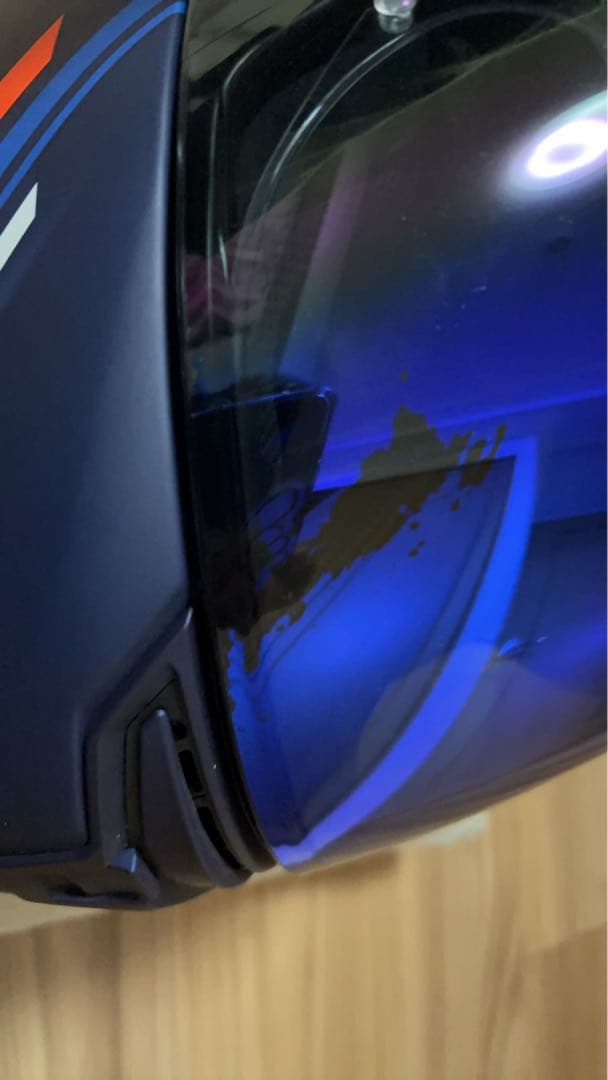 SHOEI フルフェイスヘルメット 青/白/オレンジ