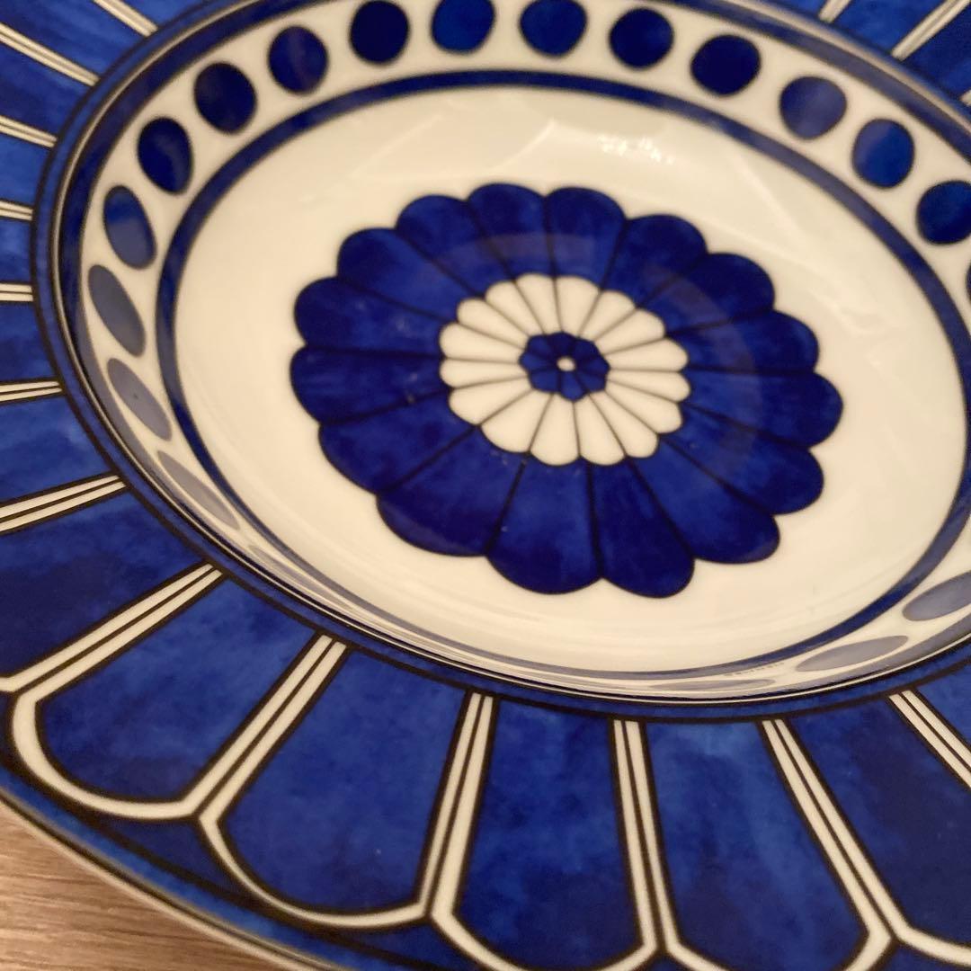 エルメス　お皿　ブルーダイユール