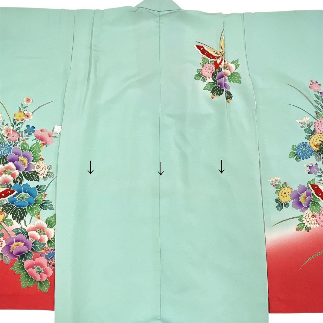 ◎mk-2164　七五三　女の子　着物　日本製　7歳　　12-12