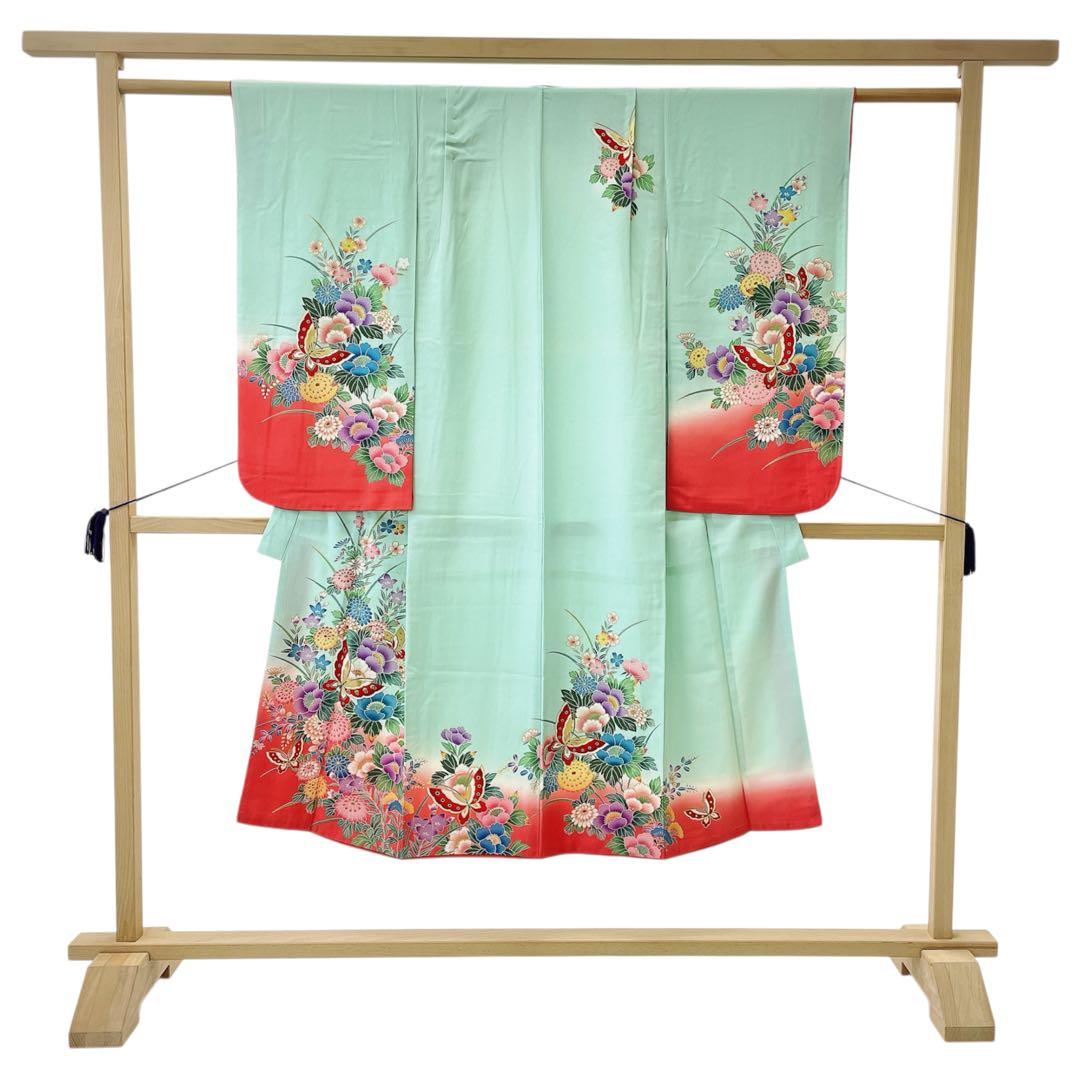 ◎mk-2164　七五三　女の子　着物　日本製　7歳　　12-12