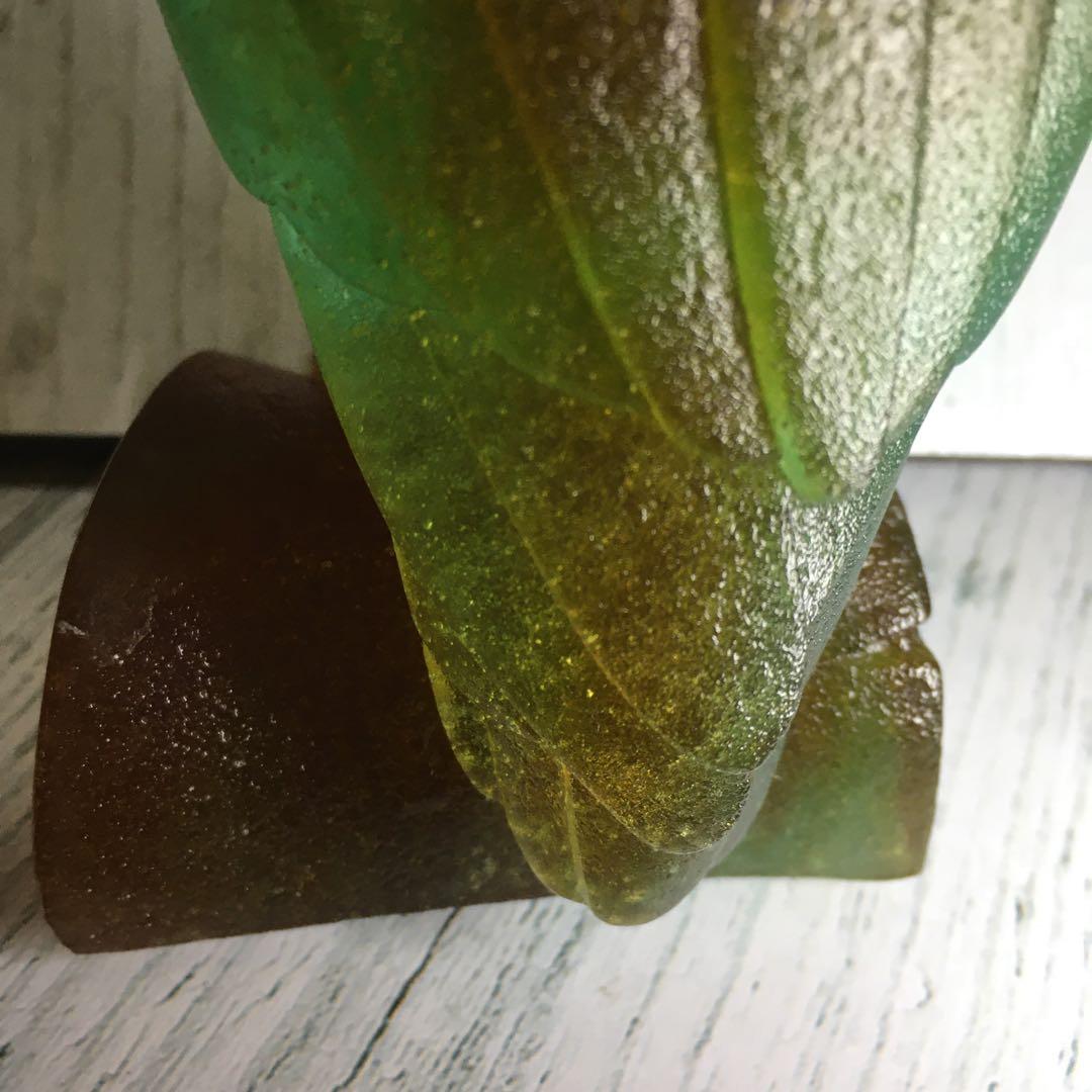 フクロウ　梟　ドーム　フランス　クリスタル　水晶　ナンシー　エミールガレ　バカラ