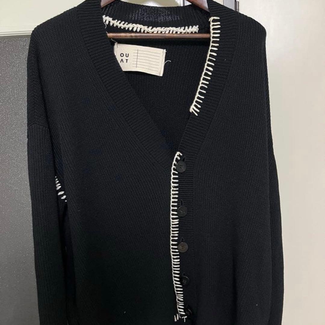 トップス ouat office cardigan black