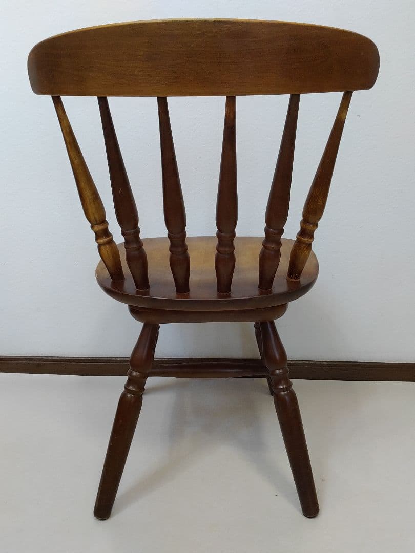 ウィンザーチェア 木製 回転チェア レトロ 回転式 ダイニングチェア