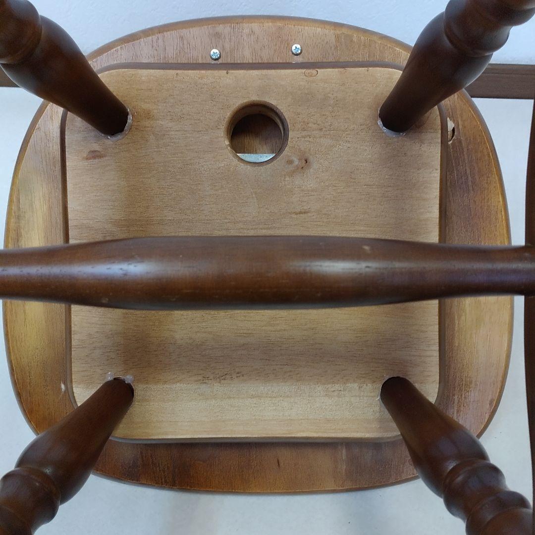 ウィンザーチェア 木製 回転チェア レトロ 回転式 ダイニングチェア