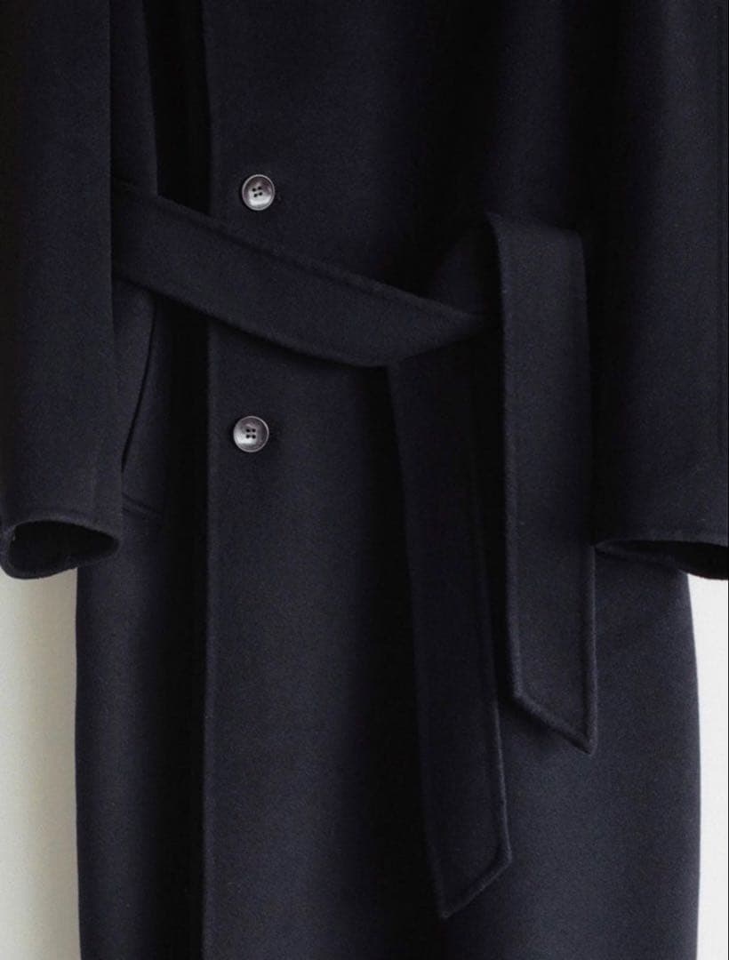 【新作・新品・未使用】LIDNM ロングコートウール ネイビー コート