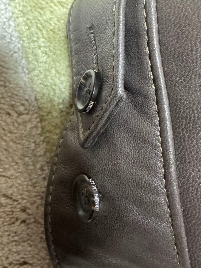 ラルフローレン　レザージャケット　こげ茶　Lサイズ ブラウン