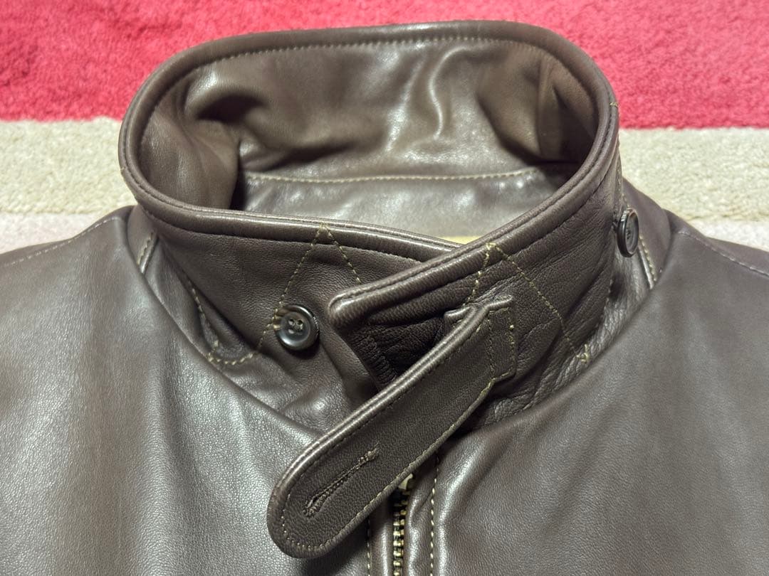 ラルフローレン　レザージャケット　こげ茶　Lサイズ ブラウン