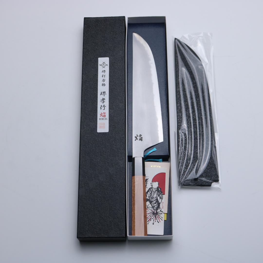 堺孝行 牛刀包丁 焔 240mm 青二鋼