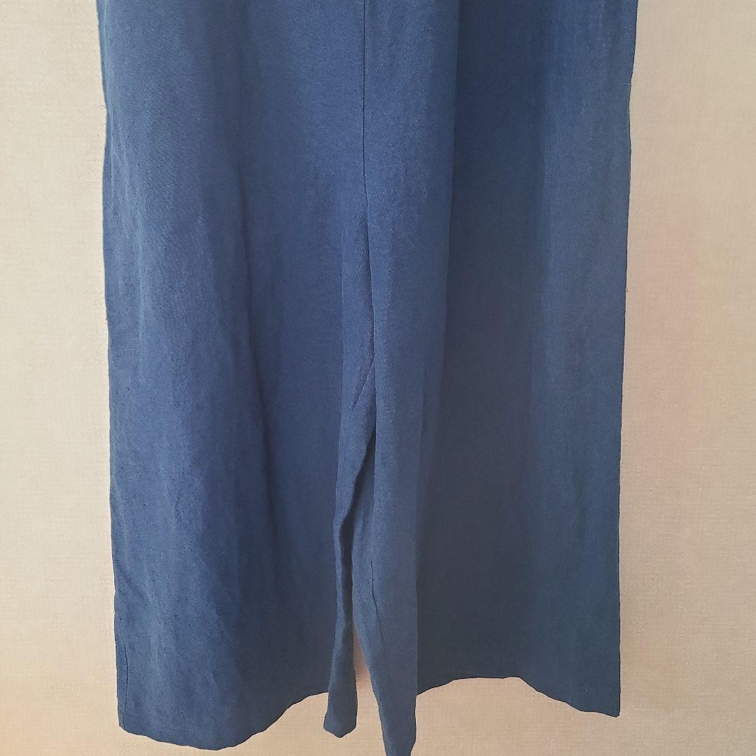 専用です　中川政七商店　厚手麻サロペット　藍青
