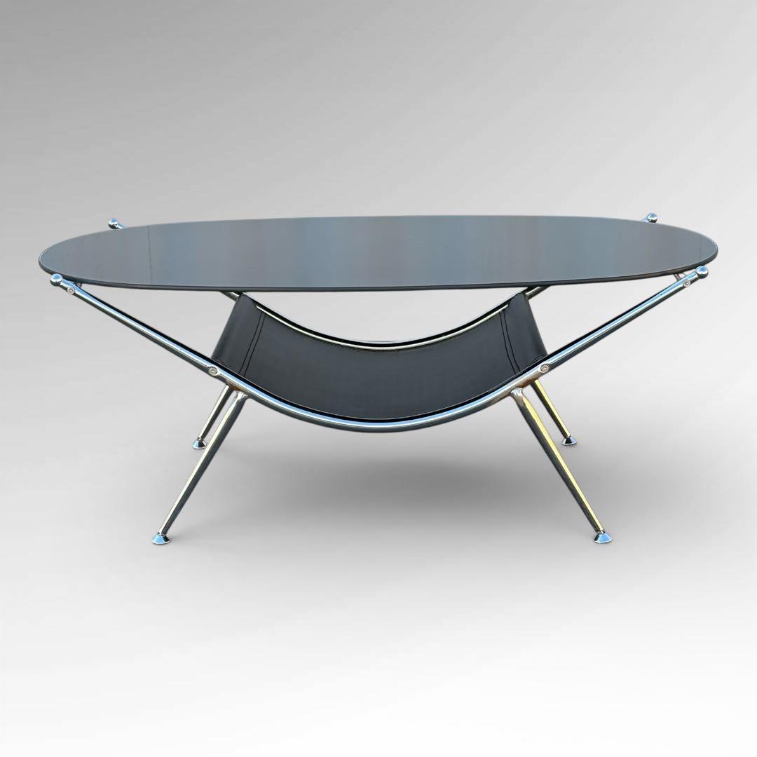 【週末セール】ガラステーブル ミッドセンチュリー レトロ スペースエイジ
