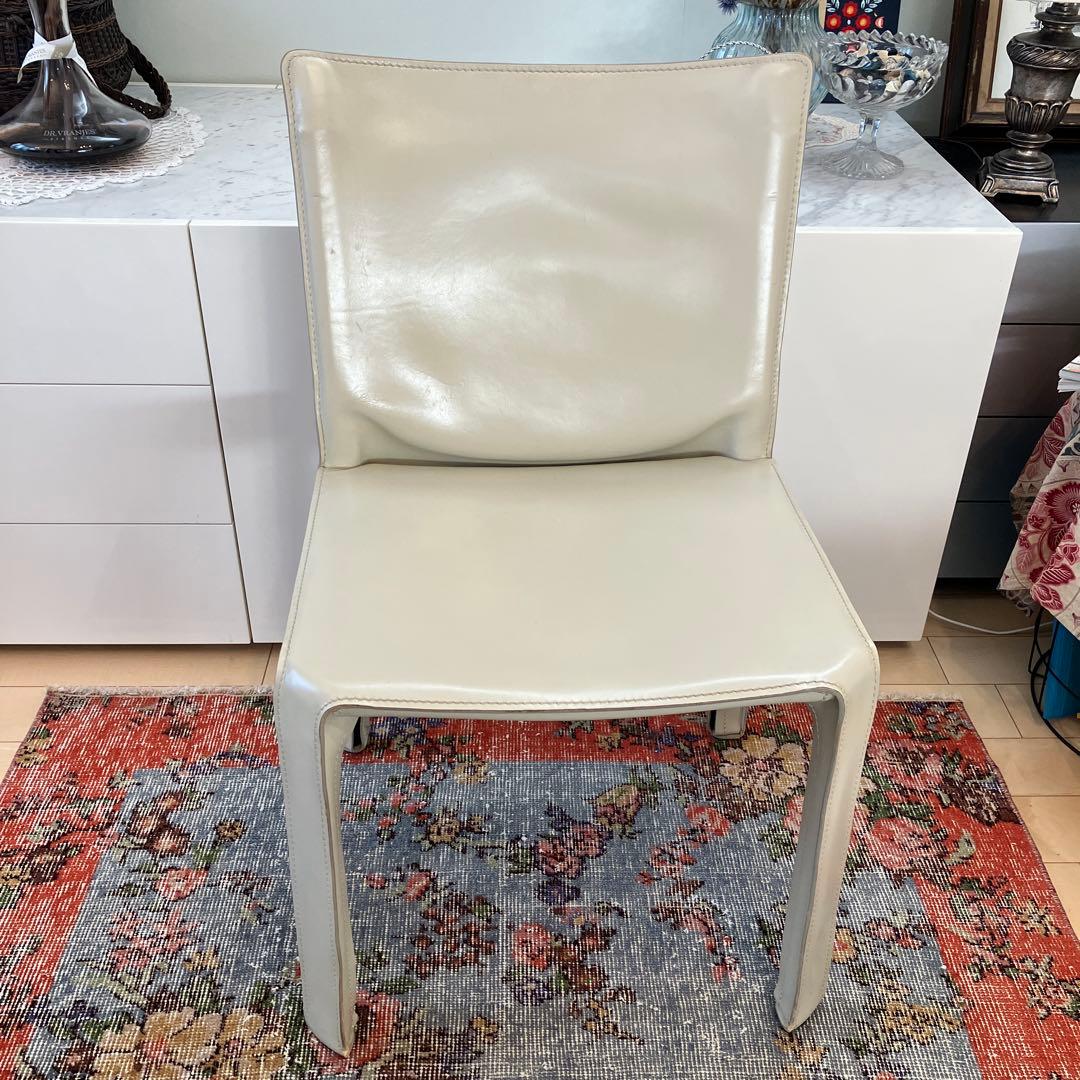 Cassina 412 CABチェア　ベリーニ　アイボリー/トープ