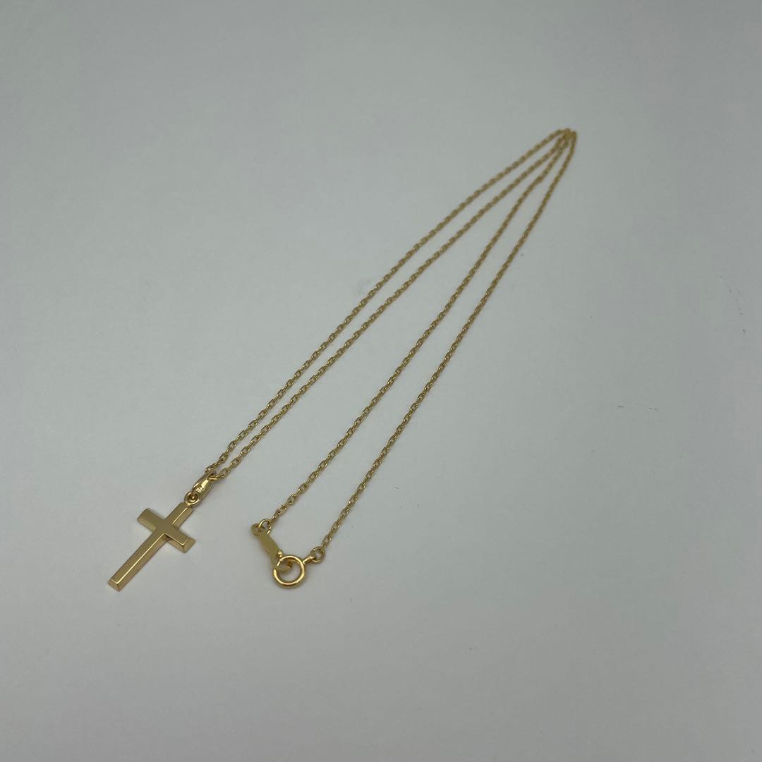 K18クロスネックレス