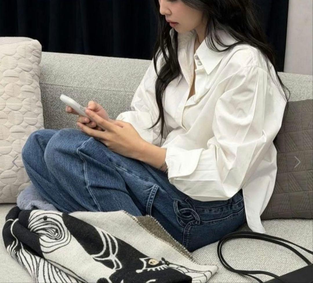 26P CHANEL シャネル　デニム　34 希少品　ジーンズ　ジェニ着用