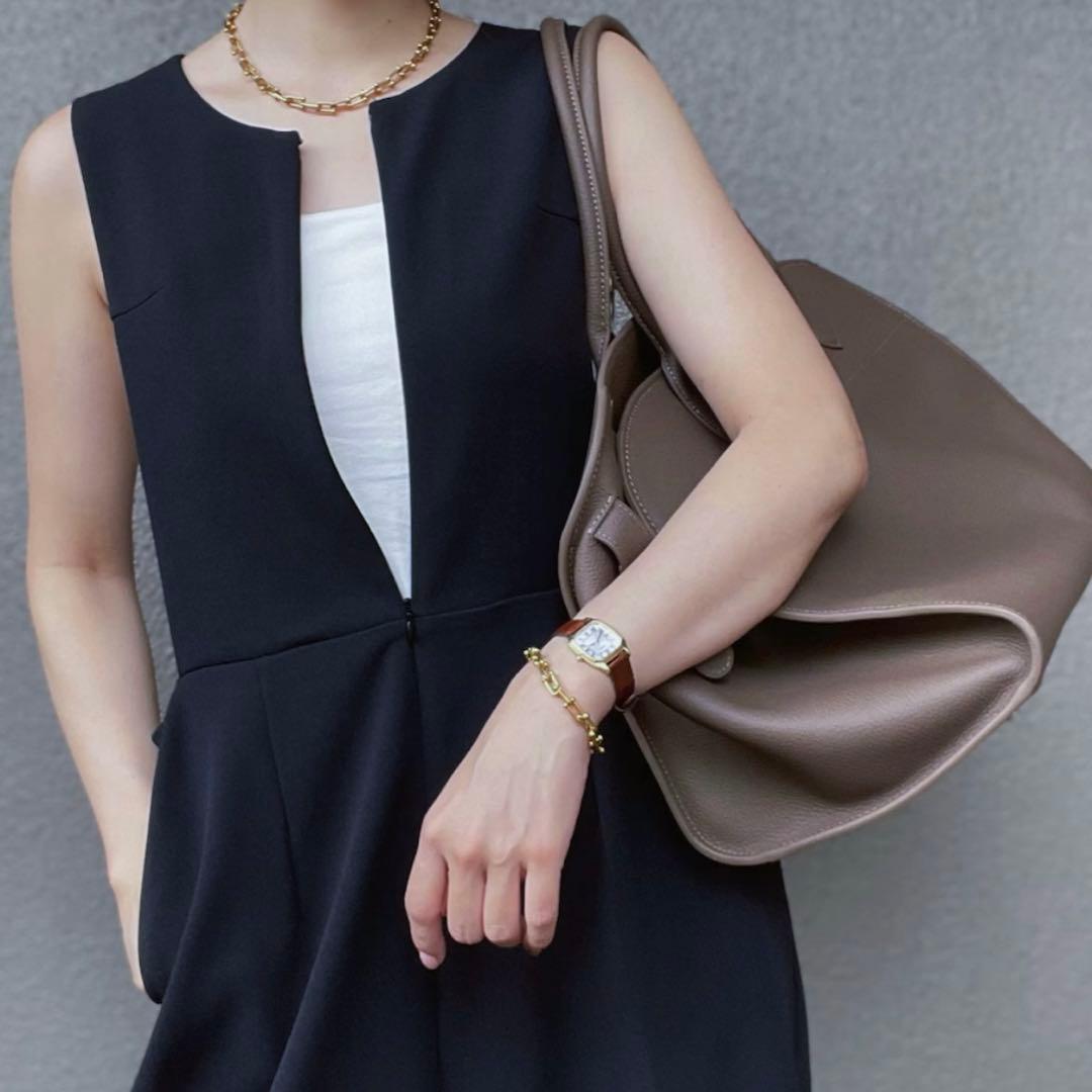 【JISTORY】未使用品 ジストリー シボ革 サイドベルトボストン グレージュ